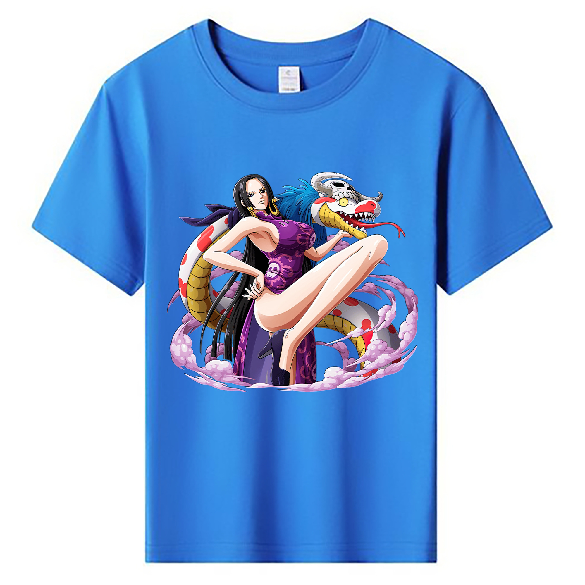 ワンピース ボア・ハンコック ONE PIECE Boa·Hancock 綿100％キッズTシャツ（フロントプリント）